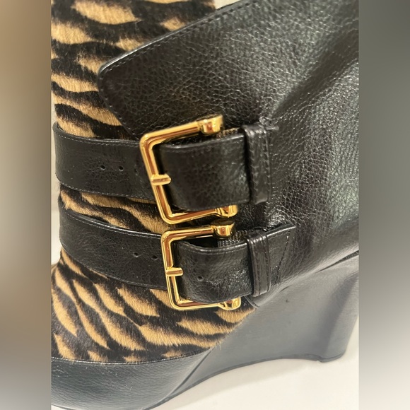 ππHOST PICKππDEREK LAM Marta Calf Hair Wedge Boots/Booties in US size 7. - Picture 7 of 14